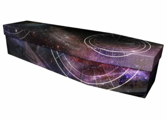 Galaxy Cardboard Coffin