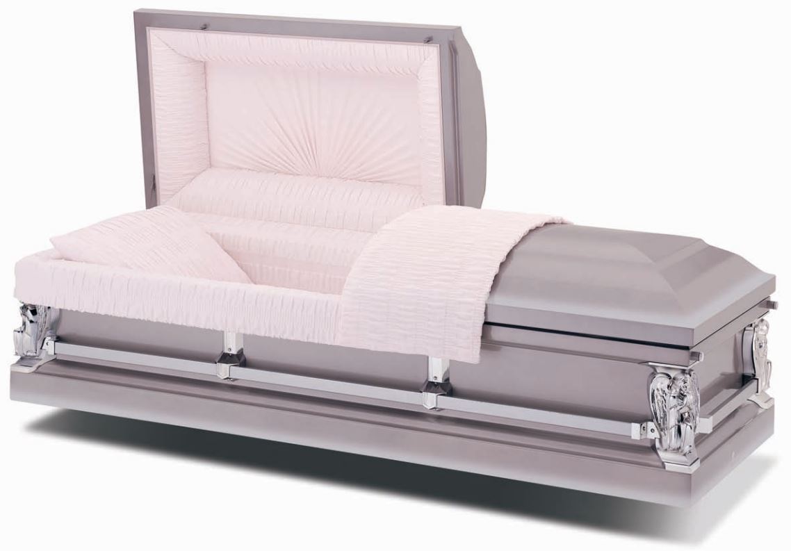 silver-tuscony-steel-american-casket-coffin - Compare and Buy Funeral ...