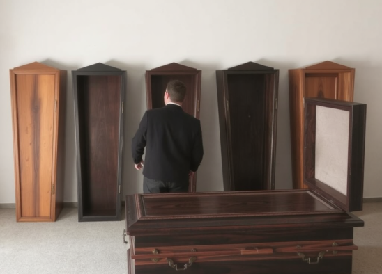 Selecting a coffin